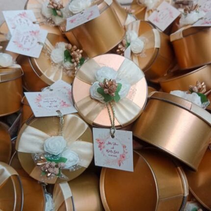 Tin Bid Boxes With Flowers And Seed