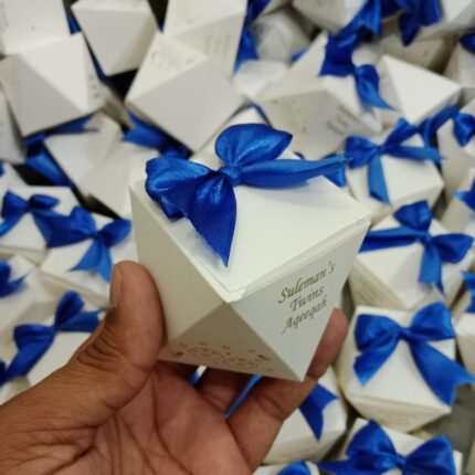 Pantagone Bid Boxes With Blue Tai