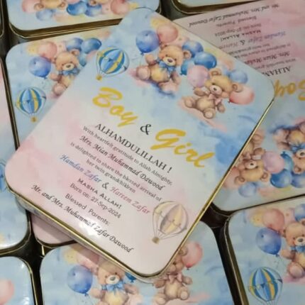 1 Kg Sweet Box Blue And Pink Theme