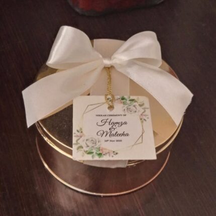 Goldan Tin Bid Boexes With Tag Tai