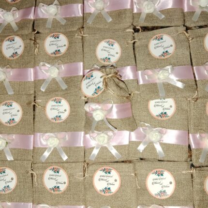 Nikkah Bid Pouches With Name Tag