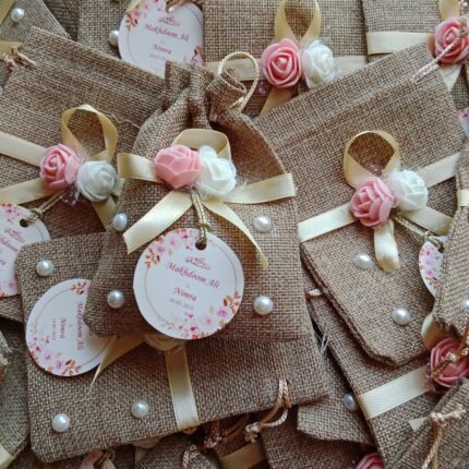 Nikkah Bid Pouches With Unique Floweres