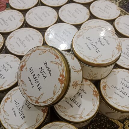 Tin Bid Box With Goldan Touch