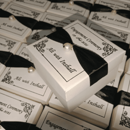 Motti Bid Boxes with Black Ribbon