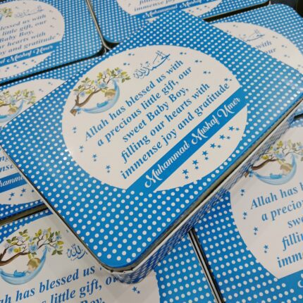 Blue And White 1 Kg Sweet Box