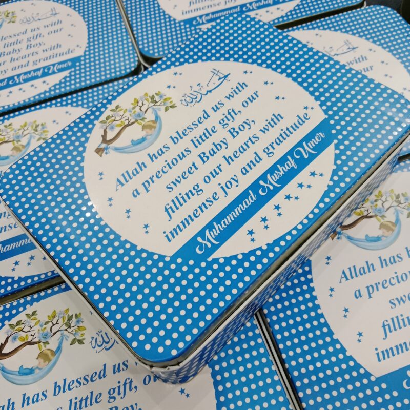 Blue And White 1 Kg Sweet Box