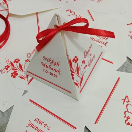 Triangle Bid Box With Different Printing