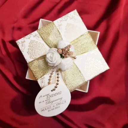 Flowers And Seed Bid Box With Zarri Ribbon