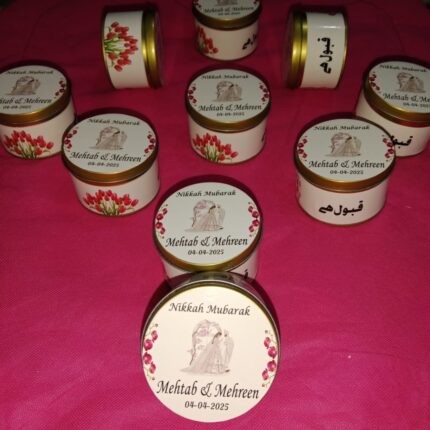 Tin Bid Boxes With New Sticker Desing