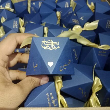 Blue Pantagone Bid Boxes With Tai