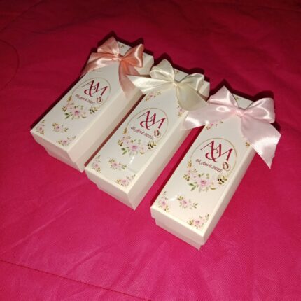 Long Bid Boxes With Name Sticker And Tai