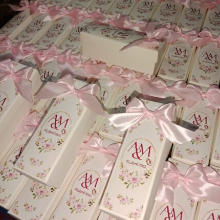 Nikkah Bid Boxes With Name Sticker