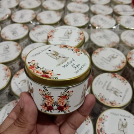 Tin Box With Name And Couple Pic