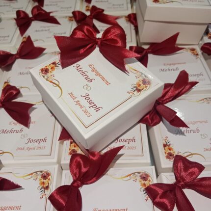 Square Bid Boxes With Four Colours Design