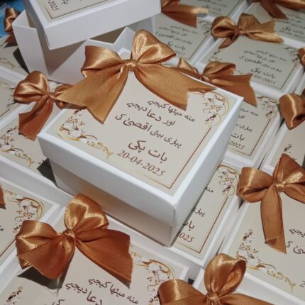 Square Bid Boxes With Four Colours Design