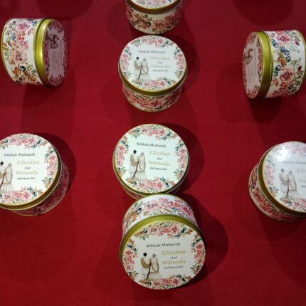 Round Tin Bid Boxes Design