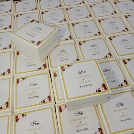 Unique Style Nikkah Bid Boxes With Name