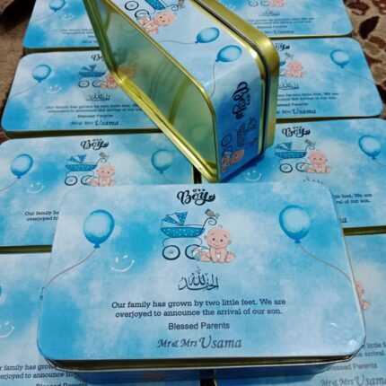 500 Gram Baby Boy Sweets Boxes Ractangle Shape