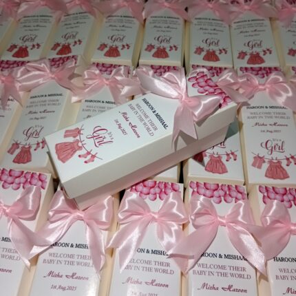 Baby Girl Pink Design With Tai