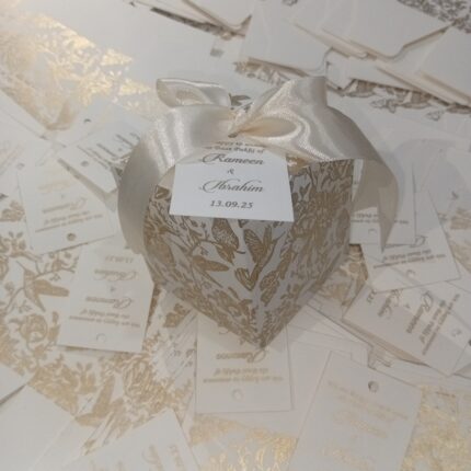 Sqaure Unique Bid Boxes With Name Tag