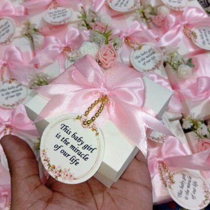 Nikkah Bid Boxes With Two Flowers And Bail