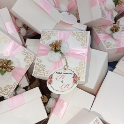 Nikkah Bid Boxes With Flower And Seed