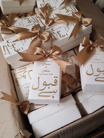 Qabool Hai Nikkah Bid Boxes With Bow