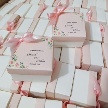 Nikkah Bid Boxes With Four Colours Printing